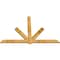 Ekena Millwork Kennewick Rough Sawn Timber Gable Bracket, Western Red Cedar, 96"W x 64"H x 2"D x 6"F, 16/12 Pitch GBW096X64X0206KEN00RWR - alternate 5
